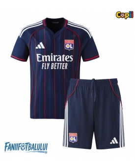 Olympique Lyonnais Echipament de Fotbal Replică 2025-26 Copii Deplasare (+ Șorturi)